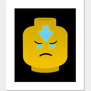 Lego head Aang Avatar Mode Posters and Art